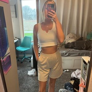 Adika Beige Sweat Shorts